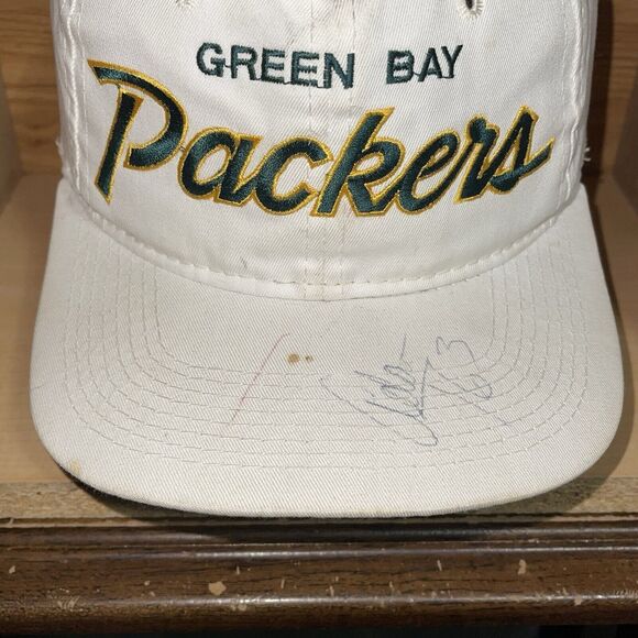 Vintage Green Bay Packers Sport Specialties Script Snapback Hat Cap White RARE - Picture 2 of 16
